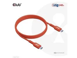 KAB Club3D USB2 Type-C Bi-Directional USB-IF Certified Cable Data 480Mb, PD 240W(48V/5A) EPR M/M 1m / 3.23 ft