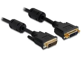 DeLock Extension cable DVI 24+5 male  DVI 24+5 female 1m Black