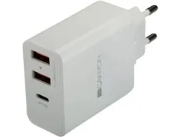 Canyon CNE-CHA08W Powerful Technology Multi-USB Wall Charger White