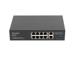 Lanberg RSFE-8P-2GE-120 8x100Mbps PoE+ LAN 2xGbE LAN nem menedzselhető PoE switch