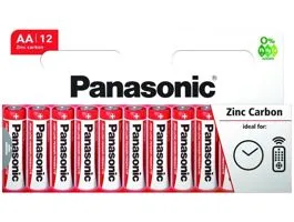 Panasonic Red Zinc AA ceruza 1.5V cink-mangán tartós elem 12db/csomag