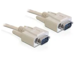 DeLock Cable RS-232 serial Sub-D9 male / male 2m