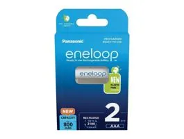 Panasonic Eneloop BK-4MCDE/2BE AAA 800mAh mikro ceruza akku 2db/csomag