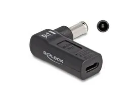 Delock Laptop töltőkábel adapter USB Type-C anya - Sony 6,0 x 4,3 mm apa 90° fokban hajlított