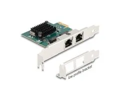 Delock PCI Express x1 kártya - 2 x RJ45 Gigabit LAN