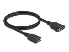 Delock 87100 1m DisplayPort 1.2 4K 60Hz anya - rögzíthető anya kábel