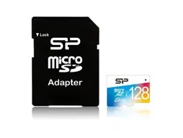 Silicon Power 128GB microSDXC Elite Colorful Class 10 UHS-I U1 + adapterrel