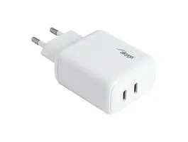 Akyga AK-CH-19 2xUSB-C PD Quick Charge 3.0 5-12V / 1,67-3A 40W White