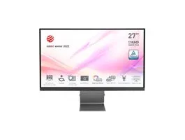 MSI Modern MD271UL Monitor 27&quot; UHD, 3840x2160,  IPS 16:9, 1000:1 CR, 300cd/m2, 4 ms, HDMI, DP, USB , Szürke