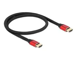 Delock 85772 50cm Ultra nagy sebességű HDMI 48Gbps 8K 60Hz piros kábel