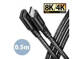 AXAGON BUCM32-CF05AB SPEED+ USB-C  USB 20GBPS EXTENSION CABLE 0.5m Black