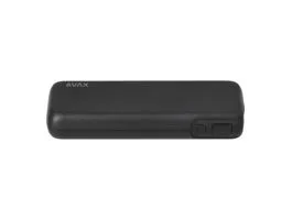 CHG AVAX PB106B LEISURE PD/Type-C 30W+QC 18W gyorstöltő Powerbank 15.000mAh, fekete