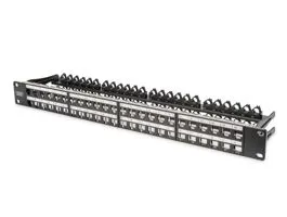 DIGITUS 48port 19&quot; 1U fekete moduláris üres patch panel