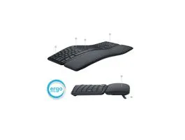 LOGITECH Billentyűzet - K860 Ergonomikus Vezeték Nélküli Grafitszürke (Logi bolt támogatás), US