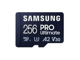 SAMSUNG Memóriakártya, PRO Ultimate 256GB, Class 10, V30, A2, Grade 3 (U3), R200/W130