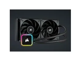 CORSAIR CPU hűtő iCUE H115i RGB ELITE (vízhűtés), 2 Ventilátoros, LGA1700 támogatással, fekete