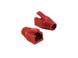 Logilink RJ45 feszültségmentesítő védőburkolat, 8 mm, piros, 50 db (MP0035R)