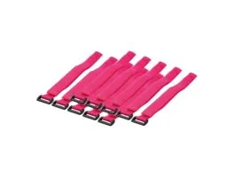 LogiLink Vezeték-összekötő szíj szett 10db ,Pink (KAB0016)