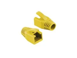 Logilink RJ45 feszültségmentesítő védőburkolat, 8 mm, sárga, 50 db (MP0035Y)