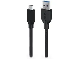 Genius ACC-A2CC-3A USB-A to USB-C 3A QC3.0 charging cable  data 1,5m Black