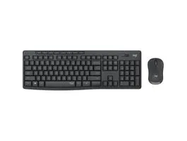 LOGITECH Billentyűzet + egér - MK295 Silent Vezeték Nélküli Combo Grafitszürke, US