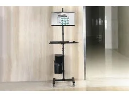 Digitus DA-90374 Mobile Workstation With Individual Height Adjustment Black