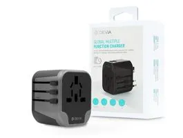 Devia többfunkciós globális hálózati töltő adapter (UK/EU/USA/USA/Japán/AU) -  Devia Global Multiple Function Charger -