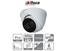 Dahua 4in1 Analóg turretkamera - HAC-HDW2241T-Z-A (2MP, 2,7-13,5mm(motor), kültéri, IR60m, ICR, IP67, WDR, audio)