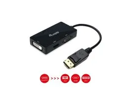 Equip Átalakító - 133441 (DisplayPort to VGA/HDMI/DVI, fekete)