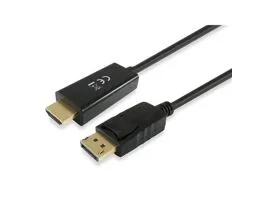 Equip Átalakító Kábel - 119390 (DisplayPort - HDMI kábel, apa/apa, 2m)