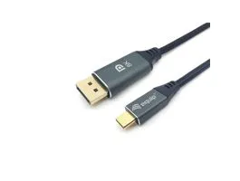 Equip Kábel - 133421 (USB-C to DisplayPort, apa/apa, 8K/60Hz, aluminium burkolat, 1m)