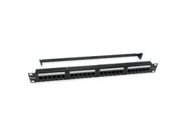 Equip Patch panel - 135426 (24 port, Cat6, árnyékolatlan, fekete)