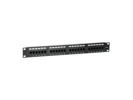 Equip Patch panel - 235325 (24 port, Cat5e, 1U, árnyékolatlan, fekete)