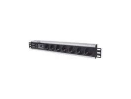 Manhattan elosztó - 19&quot; 1.5U Rackmount elosztó, 7 aljzat,  3m, túlfeszültség védelem, PDU