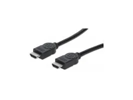 Manhattan Kábel - HDMI to HDMI (Ethernet HEC, ARC, 3D, 4K,  Shielded,  2m, Fekete)