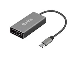 S-Link Átalakító - SW-U510 (USB Bemenet:USB Type-C, Kiemenet: Display port, fém, szürke)