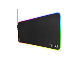 The G-Lab Egérpad - PA RUBIDIUM (800x300x3mm, fekete, extra USB, vízálló, RGB LED)