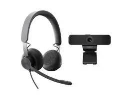 Logitech Zone vezetékes headset + Brio 4K kamera szett