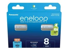 Panasonic Eneloop BK-4MCDE/8BE AAA 800mAh mikro ceruza akku 8db/csomag