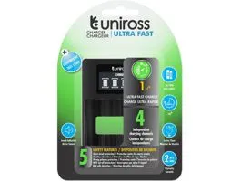 Uniross UCU005 ULTRA AA/AAA védelemmel processzoros LCD gyorstöltő