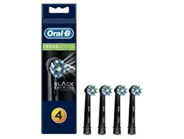 Oral-B EB50BK-4 Cross Action Black 4 db-os elektromos fogkefe pótfej szett