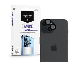 MyScreen Protector Diamond Glass hátsó kameralencse védő edzett üveg - Apple  iPhone 15/15 Plus - fekete