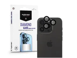 MyScreen Protector Diamond Glass hátsó kameralencse védő edzett üveg - Apple  iPhone 15 Pro/15 Pro Max - fekete