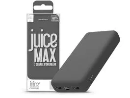 Univerzális hordozható, asztali akkumulátor töltő - Juice ECO MAX Power Bank - 2xUSB + Type-C - 20.000 mAh - szürke