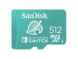 Sandisk 512GB SD micro (SDXC Class 10 UHS-I U3) Nintendo Switch memória kártya