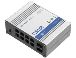 Teltonika TSW200000010 8x GbE PoE LAN 2x SFP port nem menedzselhető PoE+ switch