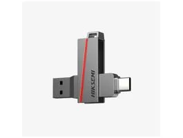 Hikvision HIKSEMI Pendrive - Dual Slim, 128GB, USB3.2 - Type-C, Ezüst