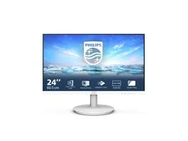 PHILIPS IPS monitor 23.8&quot; 241V8AW, 1920x1080, 16:9, 250cd/m2, 4ms, VGA/HDMI, hangszóró, fehér