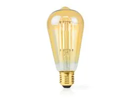 NEDIS LED izzóval E27 ST64 4.9 W 470 lm 2100 K Állítható fényero Extra Meleg Fehér Retro Stílus 1 db (LBDE27ST64GD1)