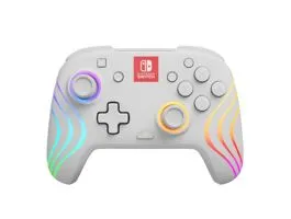 PDP Afterglow Wave Nintendo Switch RGB LED Lighting fehér vezeték nélküli kontroller